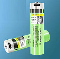 Мощный аккумулятор с защитой LiitoKala Lii-USB-34B 18650 3400mah (Зеленый)