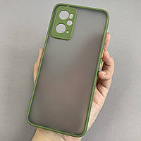 Чехол для Realme 9i 4G чехол с защитой для камеры с цветными кнопками на реалми 9и 4г зеленый tcb