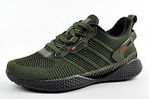 Кросівки сітка унісекс Climacool зелені хакі, фото 6