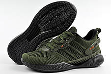 Кросівки сітка унісекс Climacool зелені хакі, фото 3