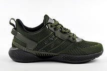 Кросівки сітка унісекс Climacool зелені хакі, фото 5