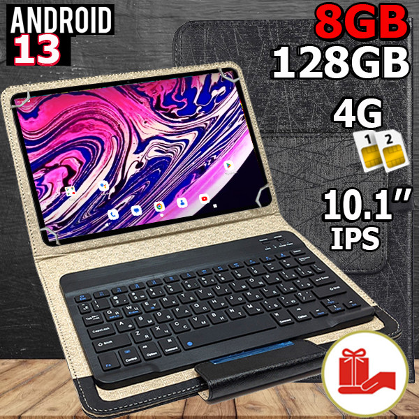Планшет-телефон Adronix X10 Plus LTE  8/128 DUAL SIM 10.1" IPS FULL HD 1920x1200+Чохол 3 Bluetooth клавіатурою