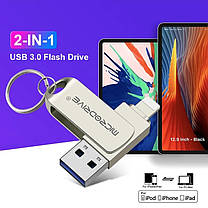 Флешка 256 ГБ Lightning - USB 3.0 OTG MICRODRIVE, фото 4