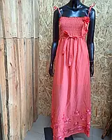 Женский розовый сарафан в пол , платье макси лето размер S m l