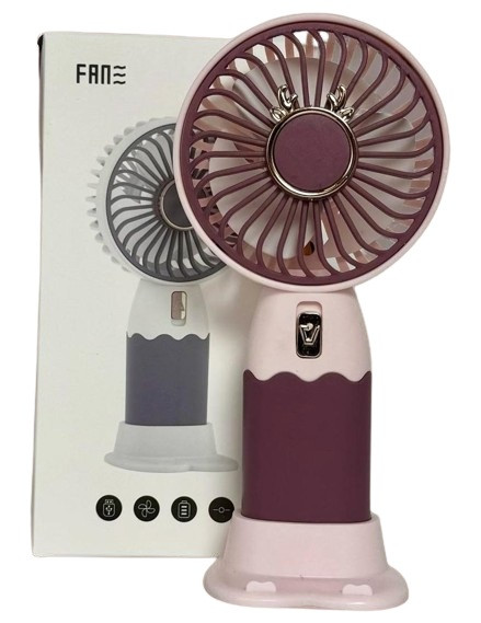Портативний вентилятор на акумуляторі Portable Mini Fan акумуляторний міні вентилятор 18650 USB Бордовий