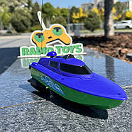 Катер на радіоуправлінні ODESA Синій | Човен на пульті управління | Кораблі на радіокеруванні, фото 8