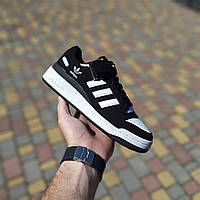 Кроссовки Adidas Forum 84 Low женские, кроссовки адидас форум черные кожаные