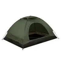 Туристическая палатка универсальная 200×150 см чёрная/зелёная, Походная автоматическая палатка двуместная Черный