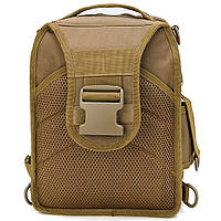 Нагрудная мужская сумка тактическая тканевая | Рюкзак тактический городской | Рюкзаки ZE-927 мужские военные