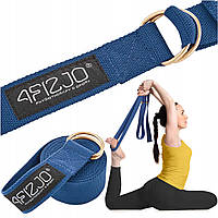 Ремінь для йоги 4FIZJO 300 см 4FJ0528 Blue VCT
