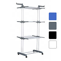 Сушарка багатоярусна для одягу Bonro B07 побутова органайзер W_2176 Сірий