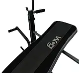 Лава тренувальна для жиму WCG 0090 багатофункціональна + парта Скотта + Тяга + Брусья W_2280, фото 9