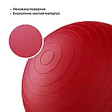 М'яч гімнастичний WCG 75 Anti-Burst 300кг + насос фітбол для фітнесу W_2280, фото 2