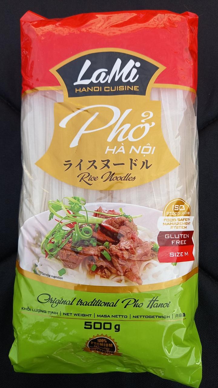 Локшина рисова плоска PHO HA NOI LaMi Size M 500 г. В'єтнам.