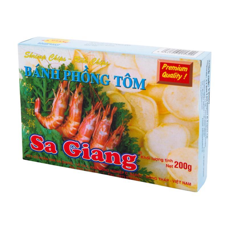Рисові чипси Sa Giang зі смаком креветок 200 г. В'єтнам.