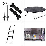 Батут для дому Jumpi Premium 10 FT 312 см. жовтий з внутр. сіткою, фото 8