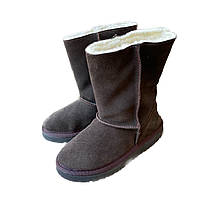 Зимние замшевые угги унисекс Palaris 2088 коричневые 31,35,36 р