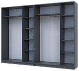 Шафа для одягу комплект Промо Графіт Графіт 3+3 ДСП 270х48х204 (42005070), фото 5