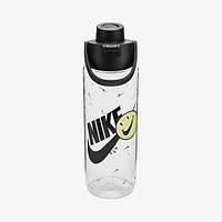 Пляшка Nike TR RENEW RECHARGE CHUG BOTTLE 24 OZ грфічний прозорий, чорний Уні 709 мл