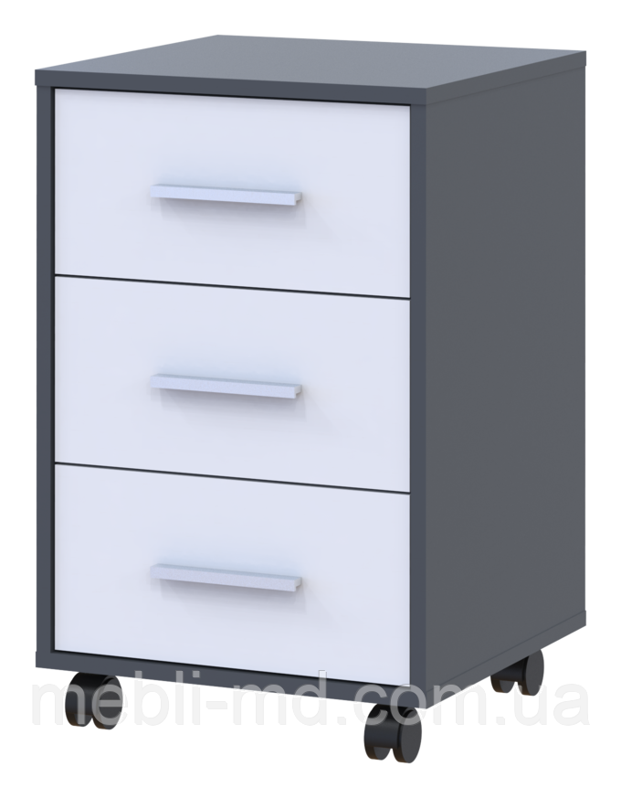 Тумба Doros Т3 Графіт/Білий 43х42х66.4 (41902062), фото 1