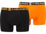 Труси-боксери Head BASIC BOXER 2P чорний, помаранчевий Чол XL