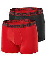 Труси-боксери Head MEN SEASONAL BOXER 2P червоний, чорний Чол L