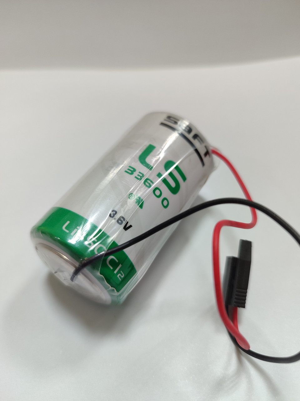 Батарейка SAFT LS33600 (D Size) 3,6В; 17000 мА·год, Li-SOCl2 літієва з дротами, фото 1