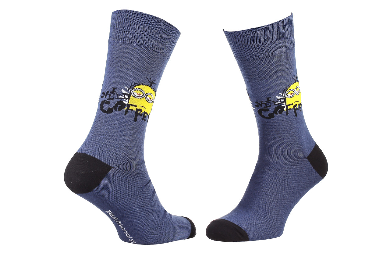 Шкарпетки MINION NEED COFFEE синьо-блакитний Чол 43-46, арт.93153667-8