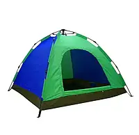 Непромокаемая кемпинговая палатка полиэстер для 5 человек,Туристическая одношаровая палатка автомат 2×1,5м