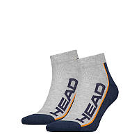 Шкарпетки Head PERFORMANCE QUARTER 2PPK UNISEX синій, сірий Уні 39-42