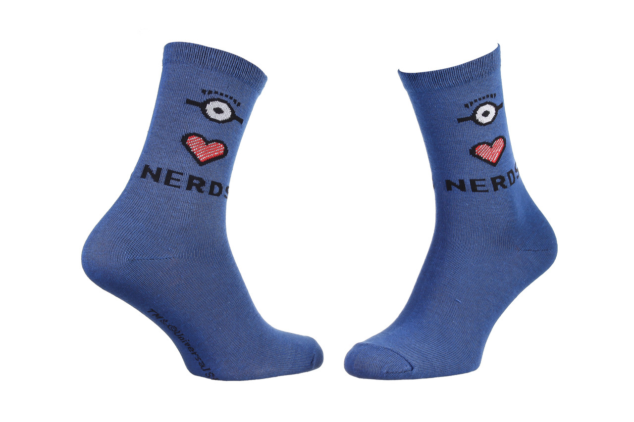 Шкарпетки MINIONS COEUR+ OEIL + NERDS джинсовий Жін 36-41арт1389031-2