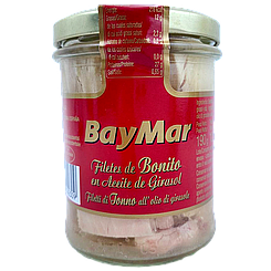 Філе тунця в соняшниковій олії БайМар Baymar 125/190g 12шт/ящ (Код: 00-00003752)
