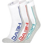 Шкарпетки Head PERFORMANCE SHORT CREW 3P UNISEX білий, сірий, мультиколор Уні 39-42