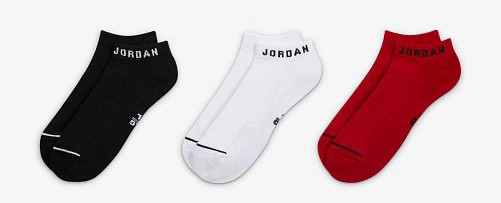 Шкарпетки Nike U J ED CUSH POLY NS 3PR 144 червоний, білий, чорний Уні 46-50