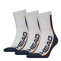 Шкарпетки Head PERFORMANCE SHORT CREW 3PPK UNISEX синій, сірий Уні 35-38