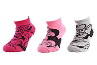Шкарпетки MINNIE GROS PLAN/MINNIE + POIS/MINNIE 3P пурпурний, чорний, сірий Діт 27-30 арт 83152162-1