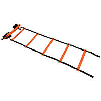 Сходи координаційні класичні Meta Indoor ladder with anti skid steps помаранчевий, чорний Уні 4 м