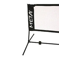 Сітка для тенісболу Meta Soccer Tennis Net чорний Уні 6х1 м