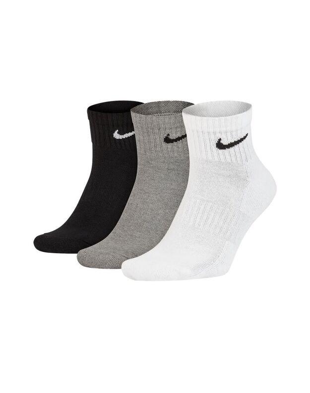 Шкарпетки Nike U NK EVERYDAY CUSH ANKLE 3PR чорний, білий, сірий Уні 42-46
