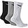 Шкарпетки Nike U NK EVERYDAY CUSH CREW 3PR чорний, білий, сірий Уні 38-42, фото 3