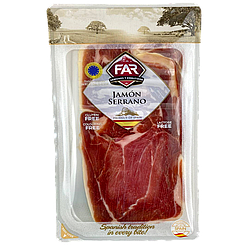 Хамон нарізка Фар Серрано Far Serrano 100g 20шт/ящ (Код: 00-00003019)