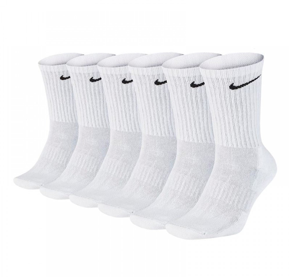 Шкарпетки Nike U NK EVERYDAY CUSH CREW 6PR-BD білий Уні 34-38