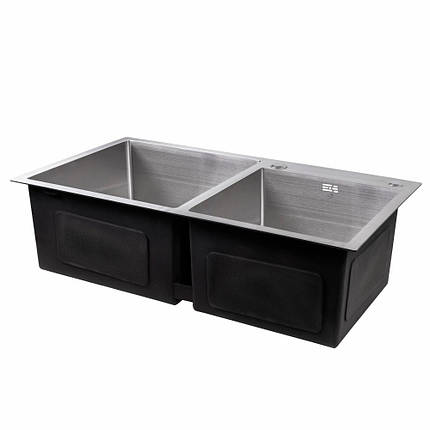 Кухонна мийка Handmade dante 78х43 з нержавіючой сталі 3.0/0,8мм, фото 2