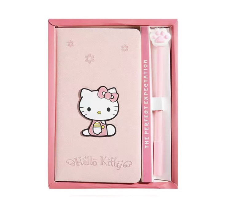 Набір Блокнот Hello Kitty та Ручка Котяча Лапка Щоденник Хелло Кітті (00903)
