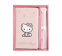Набір Блокнот Hello Kitty та Ручка Котяча Лапка Щоденник Хелло Кітті (00903)
