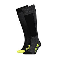 Шкарпетки гірськолижні Head UNISEX SKI KNEEHIGH 2PPK чорний, жовтий Уні 35-38