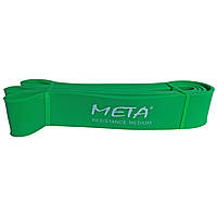 Гумка-петля силова Meta Elastic power band medium зелений Уні 4,5х208 см