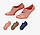 Шкарпетки Nike U NK EVERYDAY PLUS CUSH FOOTIE мультиколор Жін 38-42, фото 3