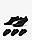 Шкарпетки Nike U NK EVERYDAY PLUS CUSH FOOTIE чорний Жін 34-38, фото 3