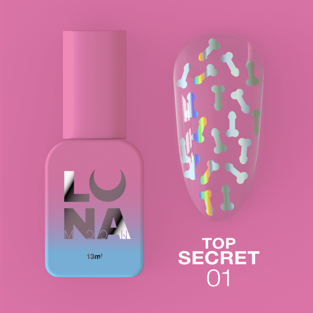 Топ для гель-лаку Top Secret №1 13ml LUNAmoon